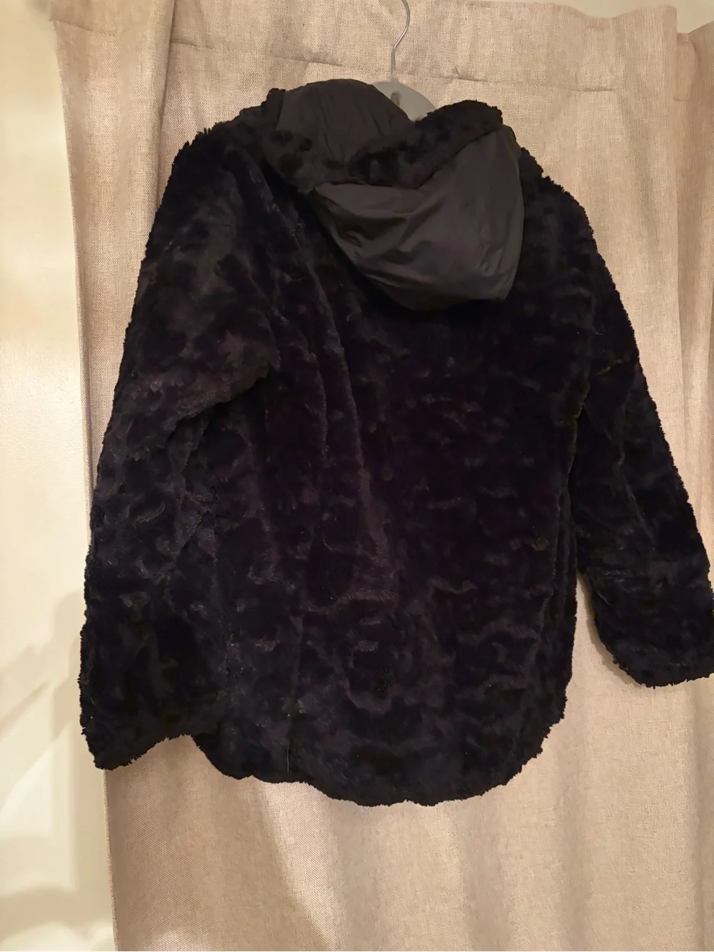 The North Face Girls Mossbud Swirl Hooded Jacket – Black – Size L 14/16